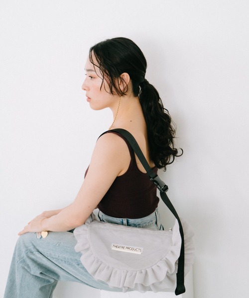 THEATRE PRODUCTS（シアタープロダクツ）の「メッシュフリルラウンドショルダーバッグL（ショルダーバッグ・レディース・ブラック/グレー/ブルー・FREE）」の15枚目の写真