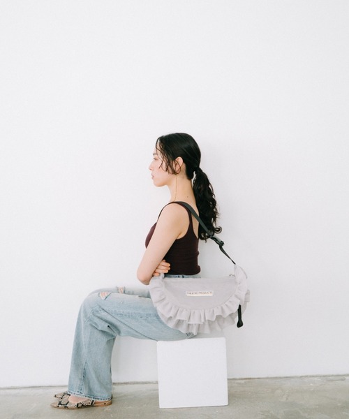 THEATRE PRODUCTS（シアタープロダクツ）の「メッシュフリルラウンドショルダーバッグL（ショルダーバッグ・レディース・ブラック/グレー/ブルー・FREE）」の16枚目の写真