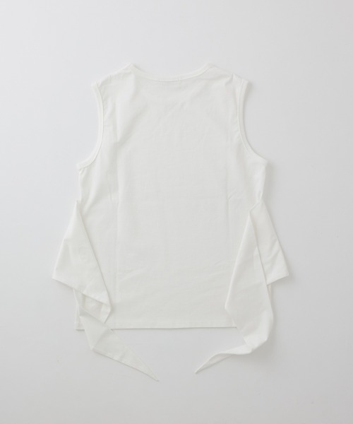 M TO R(ムウトアール)の「2WAY TWIST TANK TOP(タンクトップ・レディース・ホワイト/チャコールグレー/ワイン・38/40)」の4枚目の写真