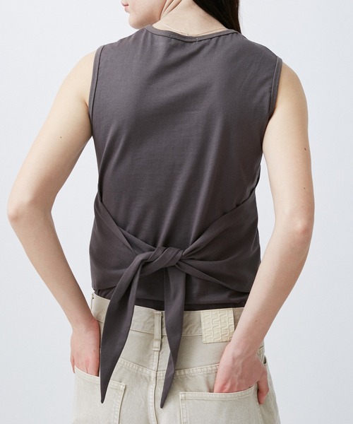 M TO R(ムウトアール)の「2WAY TWIST TANK TOP(タンクトップ・レディース・ホワイト/チャコールグレー/ワイン・38/40)」の13枚目の写真
