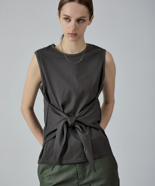 M TO R(ムウトアール)の「2WAY TWIST TANK TOP(タンクトップ・レディース・ホワイト/チャコールグレー/ワイン・38/40)」の17枚目の写真