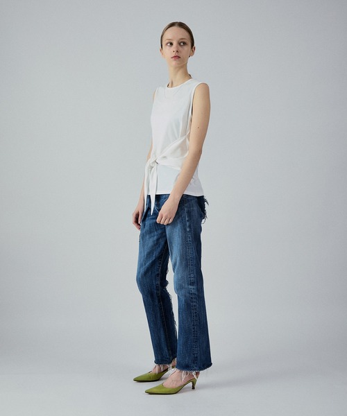 M TO R(ムウトアール)の「2WAY TWIST TANK TOP(タンクトップ・レディース・ホワイト/チャコールグレー/ワイン・38/40)」の21枚目の写真