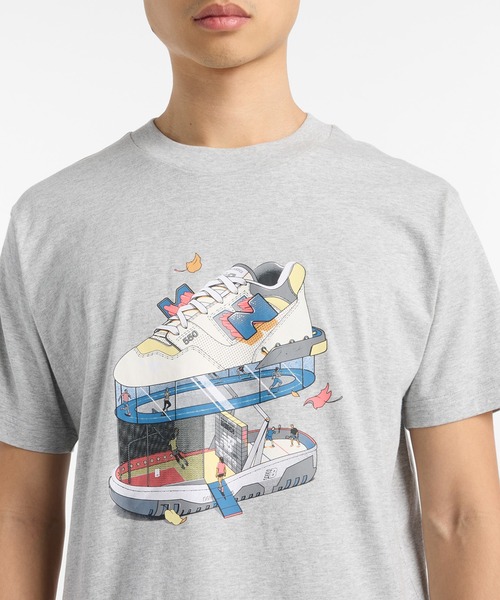 NEW BALANCE(ニューバランス)の「Fitness Center ショートスリーブTシャツ(Tシャツ/カットソー・メンズ・ブラック/ブルー/パープル/ライトグレー・LARGE/MEDIUM/SMALL/XX-LARGE/X-LARGE)」の14枚目の写真
