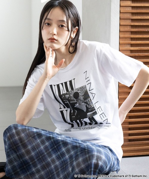 LIFE（ライフ）の「GOOD ROCK SPEED/LIFEフォトTシャツ（Tシャツ/カットソー・レディース・オフホワイト/その他4/ホワイト・FREE）」の3枚目の写真