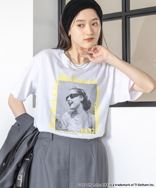 LIFE（ライフ）の「GOOD ROCK SPEED/LIFEフォトTシャツ（Tシャツ/カットソー・レディース・オフホワイト/その他4/ホワイト・FREE）」の8枚目の写真