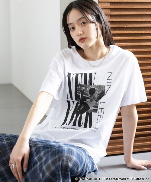 LIFE（ライフ）の「GOOD ROCK SPEED/LIFEフォトTシャツ（Tシャツ/カットソー・レディース・オフホワイト/その他4/ホワイト・FREE）」の12枚目の写真