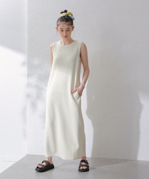 La TOTALITE（ラトータリテ）の「【洗える】Munich/ミューニック リネンライクダブルフェイスワンピース（ワンピース・レディース・ホワイト/ブラック・FREE）」の20枚目の写真