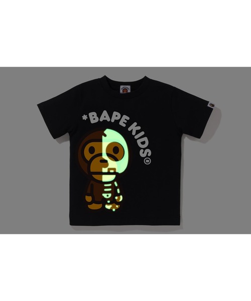 A Bathing Ape BABY MILO Tシャツ 黒 A BATHING APE® Baby Milo Relaxed Fit Tee | Black | FARFETCH