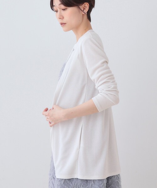 INDIVI（インディヴィ）の「【UVケア／接触冷感】ベーシック着流しカーディガン（カーディガン/ボレロ・レディース・ホワイト/ネイビー系5/ライトグレー系5/ブラック/ブラック系6・19/15 /13/05/40/38）」の15枚目の写真
