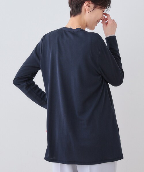 INDIVI（インディヴィ）の「【UVケア／接触冷感】ベーシック着流しカーディガン（カーディガン/ボレロ・レディース・ホワイト/ネイビー系5/ライトグレー系5/ブラック/ブラック系6・19/15 /13/05/40/38）」の20枚目の写真