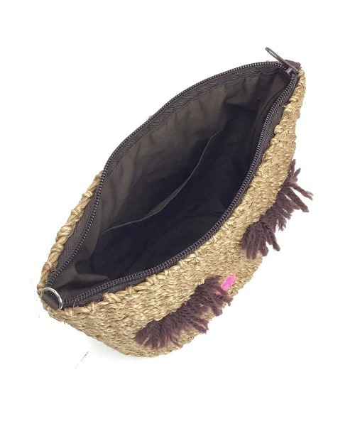 a-jolie（アジョリー）の「a-jolie アイラッシュちゃんショルダーかごバッグ（かごバッグ・レディース・ライトベージュ/ブラウン・FREE）」の6枚目の写真