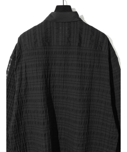 MIDIUMISOLID(ミディウミソリッド)の「MIDIUMISOLID Men’s シアーチェックシャツ(シャツ/ブラウス・メンズ・ライトブルー/ブラック・48)」の20枚目の写真