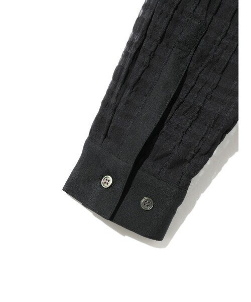 MIDIUMISOLID(ミディウミソリッド)の「MIDIUMISOLID Men’s シアーチェックシャツ(シャツ/ブラウス・メンズ・ライトブルー/ブラック・48)」の21枚目の写真