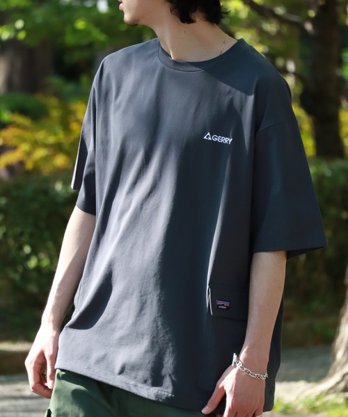 GERRY(ジェリー)の「【GERRY/ジェリー】冷感天竺 両サイドポケット付き半袖Tシャツ(Tシャツ/カットソー・メンズ・チャコールグレー/ライトグレー/カーキ/アイボリー・L/LL/M)」の20枚目の写真