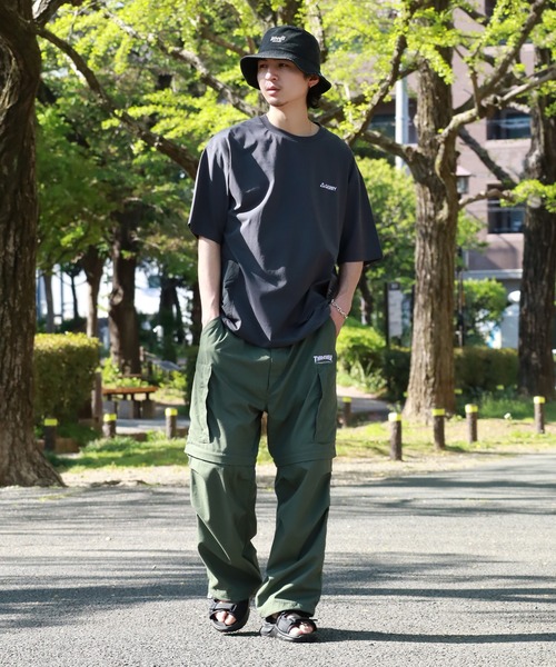GERRY(ジェリー)の「【GERRY/ジェリー】冷感天竺 両サイドポケット付き半袖Tシャツ(Tシャツ/カットソー・メンズ・チャコールグレー/ライトグレー/カーキ/アイボリー・L/LL/M)」の22枚目の写真