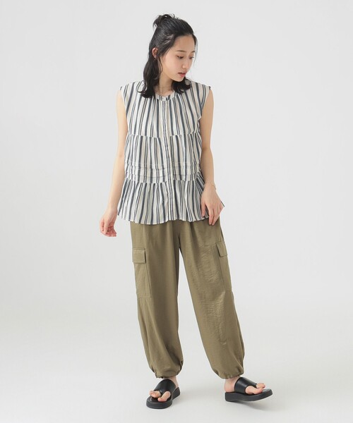 B:MING by BEAMS(ビーミングバイビームス)の「インド 2WAY ストライプ ブラウス(S~M)(シャツ/ブラウス・レディース・その他/その他1/スミクロ・MEDIUM/SMALL)」の20枚目の写真