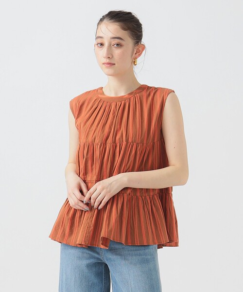 B:MING by BEAMS(ビーミングバイビームス)の「インド 2WAY ストライプ ブラウス(S~M)(シャツ/ブラウス・レディース・その他/その他1/スミクロ・MEDIUM/SMALL)」の15枚目の写真