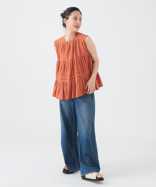 B:MING by BEAMS(ビーミングバイビームス)の「インド 2WAY ストライプ ブラウス(S~M)(シャツ/ブラウス・レディース・その他/その他1/スミクロ・MEDIUM/SMALL)」の4枚目の写真