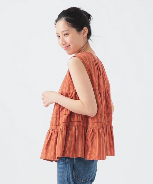 B:MING by BEAMS(ビーミングバイビームス)の「インド 2WAY ストライプ ブラウス(S~M)(シャツ/ブラウス・レディース・その他/その他1/スミクロ・MEDIUM/SMALL)」の5枚目の写真