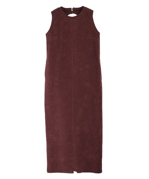 Ameri(アメリ)の「COMFY PILE DRESS(ワンピース・レディース・ボルドー/ブラック・SMALL/MEDIUM)」の16枚目の写真