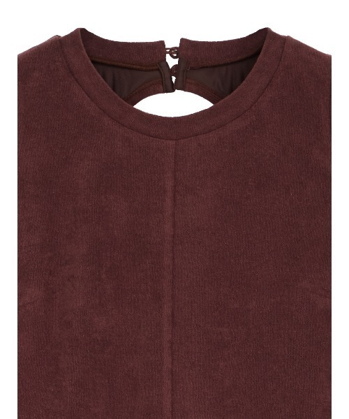 Ameri(アメリ)の「COMFY PILE DRESS(ワンピース・レディース・ボルドー/ブラック・SMALL/MEDIUM)」の17枚目の写真