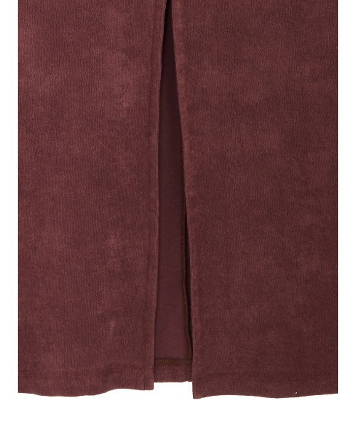 Ameri(アメリ)の「COMFY PILE DRESS(ワンピース・レディース・ボルドー/ブラック・SMALL/MEDIUM)」の5枚目の写真