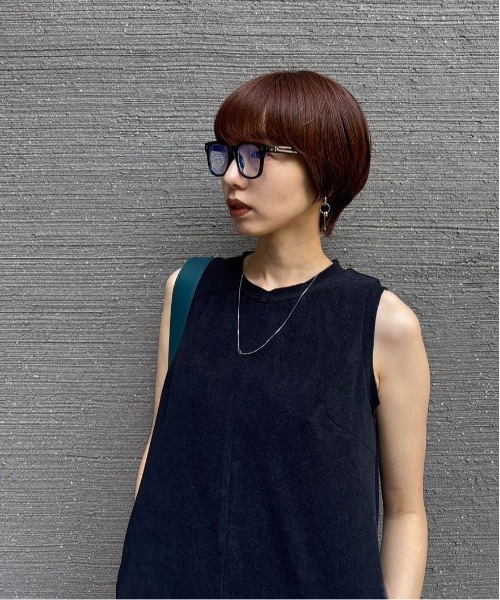 Ameri(アメリ)の「COMFY PILE DRESS(ワンピース・レディース・ボルドー/ブラック・SMALL/MEDIUM)」の8枚目の写真