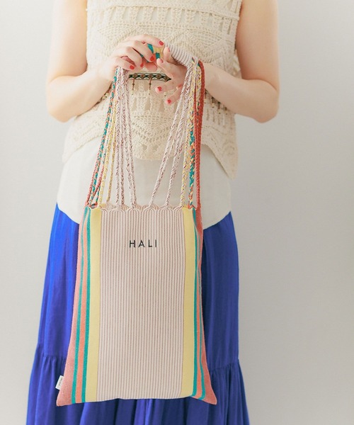 niko and...(ニコアンド)の「オリジナルハンモックトートバッグ(トートバッグ・レディース・ピンク/グレー/その他1・0)」の4枚目の写真