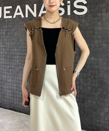 JEANASIS｜ジーナシスのベスト（ブラウン/茶色系）通販 - ZOZOTOWN