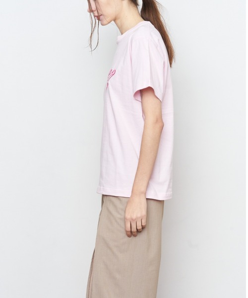 Muel Chic(ミュエルシック)の「Growing day Tshirt グローウィングデイTシャツ(Tシャツ/カットソー・レディース・ホワイト/ネイビー/ライトピンク・FREE)」の18枚目の写真