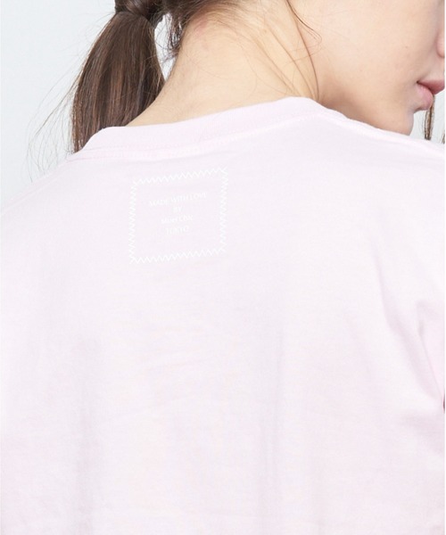 Muel Chic(ミュエルシック)の「Growing day Tshirt グローウィングデイTシャツ(Tシャツ/カットソー・レディース・ホワイト/ネイビー/ライトピンク・FREE)」の20枚目の写真