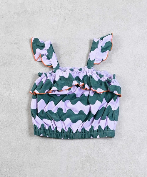 Ocean&Ground(オーシャン&グラウンド)の「ソウガラフリルキャミソール(キャミソール・キッズ・サンドベージュ/パープル/オレンジ・80/90/95/100/110/120/130/140)」の9枚目の写真