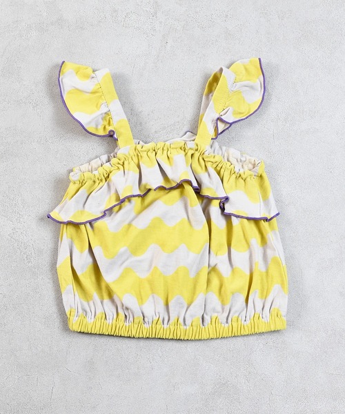 Ocean&Ground(オーシャン&グラウンド)の「ソウガラフリルキャミソール(キャミソール・キッズ・サンドベージュ/パープル/オレンジ・80/90/95/100/110/120/130/140)」の7枚目の写真