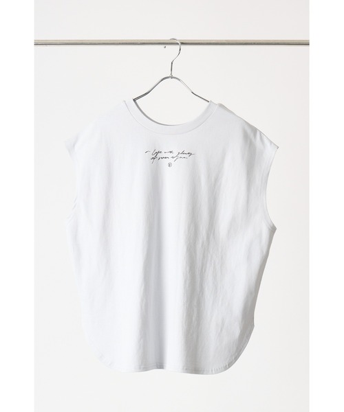 お値下げ　CHIGNONフォトプリントフレンチTee 送料無料】 CHIGNON(シニヨン) 前後2wayフォトプリントフレンチ