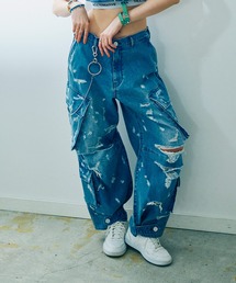 RNA | R4349 デザインカーゴポケットパンツ(カーゴパンツ)