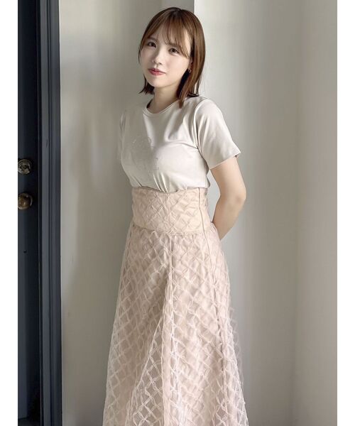 dazzlin（ダズリン）の「アソートコルセットフレアスカート（スカート・レディース・グリーン/ピンク/ブラック/オフホワイト・MEDIUM/SMALL/X-SMALL）」の9枚目の写真