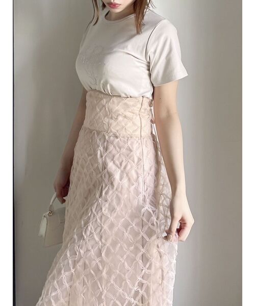 dazzlin（ダズリン）の「アソートコルセットフレアスカート（スカート・レディース・グリーン/ピンク/ブラック/オフホワイト・MEDIUM/SMALL/X-SMALL）」の10枚目の写真