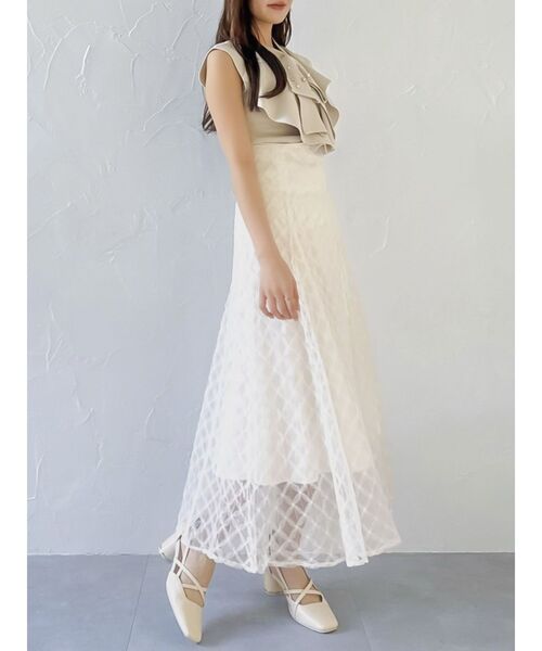 dazzlin（ダズリン）の「アソートコルセットフレアスカート（スカート・レディース・グリーン/ピンク/ブラック/オフホワイト・MEDIUM/SMALL/X-SMALL）」の17枚目の写真