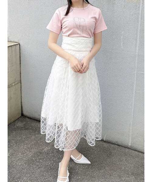 dazzlin（ダズリン）の「アソートコルセットフレアスカート（スカート・レディース・グリーン/ピンク/ブラック/オフホワイト・MEDIUM/SMALL/X-SMALL）」の18枚目の写真