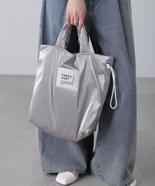 FREE'S MART（フリーズマート）の「ショルダーロープトートバッグ（トートバッグ・レディース・ブラック/グレー・ﾌﾘ-）」の13枚目の写真