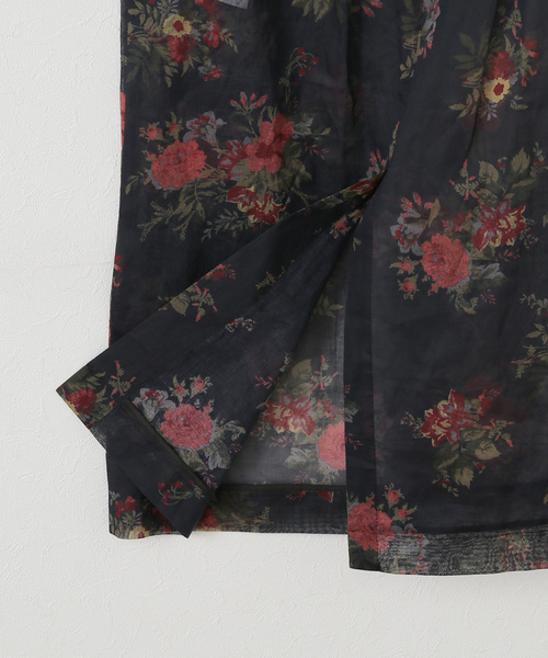 JANE SMITH/ジェーンスミス FLOWER PRINT ORGANDY スカート