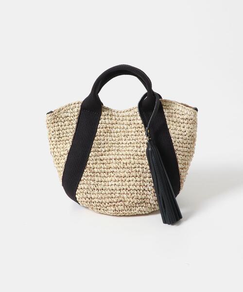 URBAN RESEARCH ROSSO WOMEN（アーバンリサーチ　ロッソ）の「VIOLAd’ORO　ラフィア2WAYバッグ（かごバッグ・レディース・ナチュラル/ゴールド系その他/ベージュ系その他・-）」の2枚目の写真