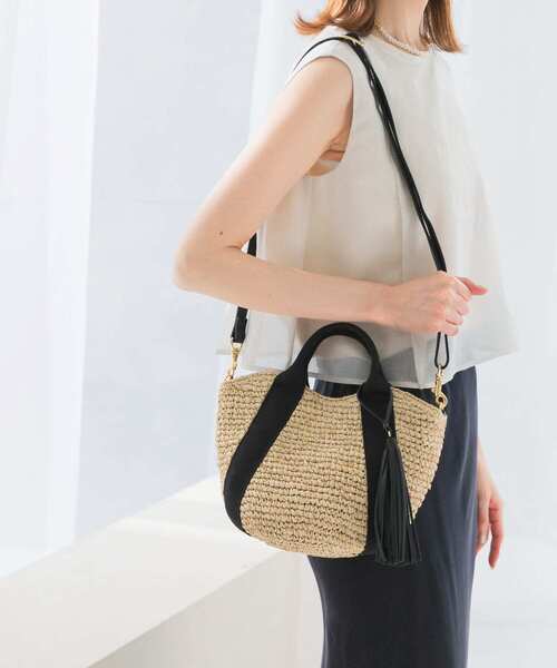 美品☆VIOLAd'ORO×23区 2way ラフィア カゴバッグ 楽天市場】ヴィオラドーロ かごバッグ 2WAYショルダー ラフィア