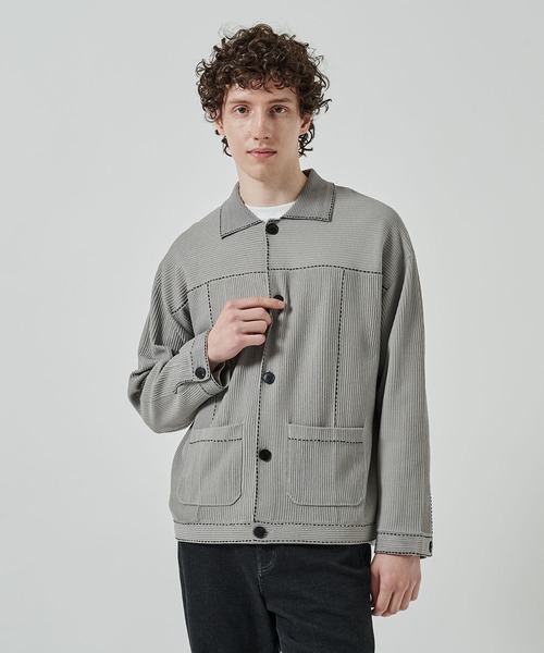 HAND STITCH KNIT POLO CARDIGAN（カーディガン/ボレロ）｜STUDIOUS