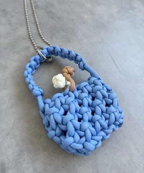 【日本入手困難】Cotton crochet mini-handbag ハンドバッグ セール】ミニかぎ編みハンドバッグ（メッセンジャーバッグ