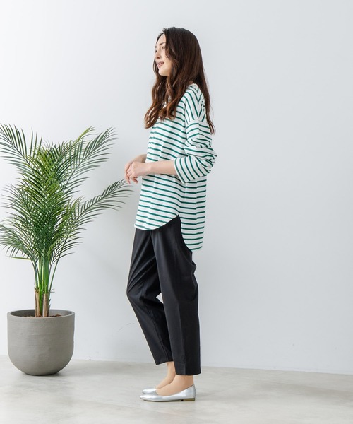 fort point(フォーポイント)の「【FORT POINT/フォートポイント】接触冷感 UVカット テーパードパンツ(その他パンツ・レディース・ブラック/ベージュ/スミクロ/杢グレー・LARGE/MEDIUM)」の7枚目の写真