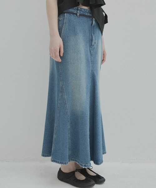 セール】フレアデニムスカート / Flared Denim Skirt（スカート