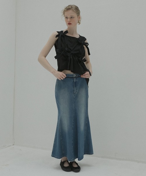 セール】フレアデニムスカート / Flared Denim Skirt（スカート