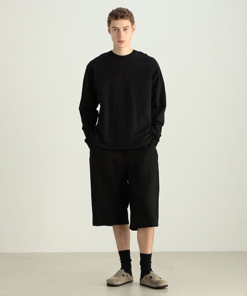 EDITION(エディション)の「リネンツイル オーバーショーツ(その他パンツ・メンズ・ブラック・M/S)」の2枚目の写真