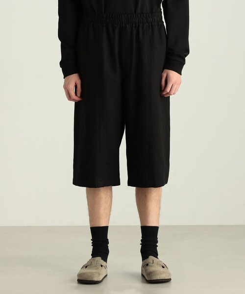 EDITION(エディション)の「リネンツイル オーバーショーツ(その他パンツ・メンズ・ブラック・M/S)」の4枚目の写真